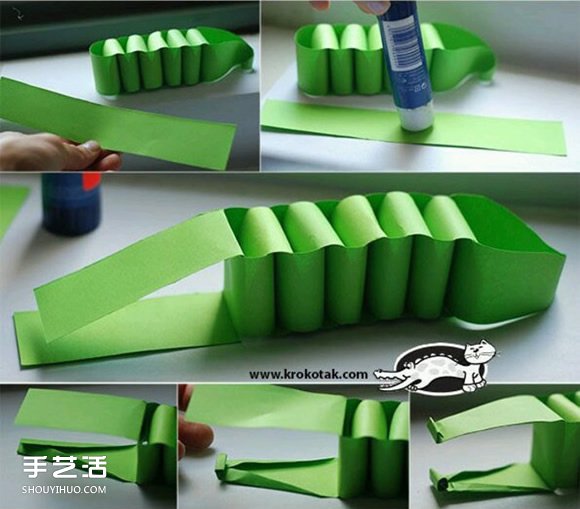 A4紙制作鱷魚的方法 兒童玩具鱷魚用A4紙做 -  rpnrmr.com