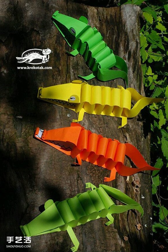 A4紙制作鱷魚的方法 兒童玩具鱷魚用A4紙做 -  rpnrmr.com