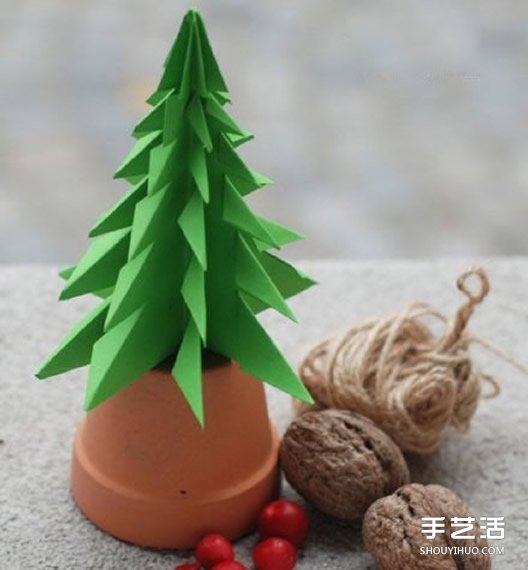 立體圣誕樹怎么做 立體圣誕樹折紙制作圖解 -  rpnrmr.com