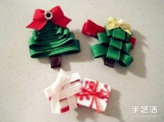 簡(jiǎn)單綢帶圣誕樹(shù)制作方法 圣誕樹(shù)DIY圖解教程 -  rpnrmr.com