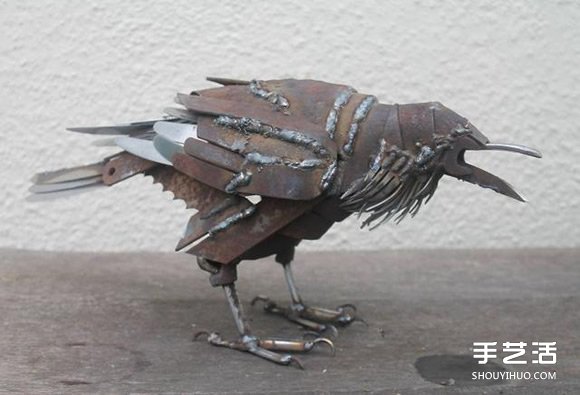 廢棄金屬變廢為寶DIY翠鳥(niǎo)、藍(lán)蝶、喜鵲等動(dòng)物 -  rpnrmr.com