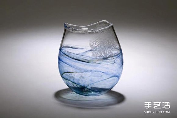 玻璃雕刻作品：用電鉆刻劃出心中的森林圣殿 -  rpnrmr.com