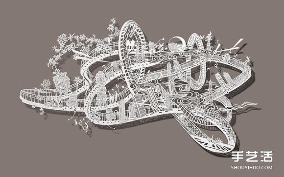 紙雕藝術：在宣紙上劃出云霄飛車般華麗畫面 -  rpnrmr.com