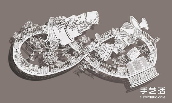 紙雕藝術：在宣紙上劃出云霄飛車般華麗畫面 -  rpnrmr.com
