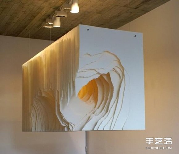 白紙搭配暖色調(diào)光線 DIY神秘的3D紙雕藝術(shù)品 -  rpnrmr.com