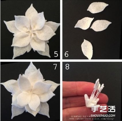 手工布藝蓮花的制作方法 可以當(dāng)胸花發(fā)帶發(fā)飾 -  rpnrmr.com