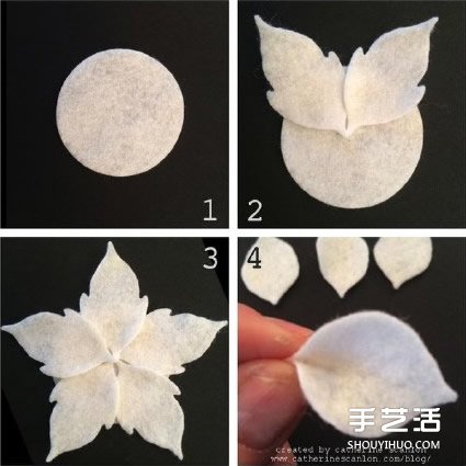 手工布藝蓮花的制作方法 可以當(dāng)胸花發(fā)帶發(fā)飾 -  rpnrmr.com