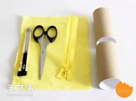 卷紙筒廢物利用DIY 可以用來(lái)制作布藝筆筒 -  rpnrmr.com