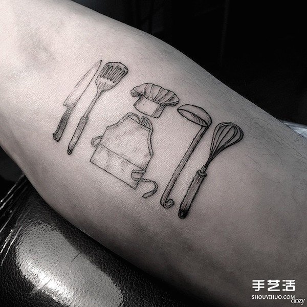 新奇又超有型：菜刀剪刀剃頭刀全成紋身圖案 -  rpnrmr.com