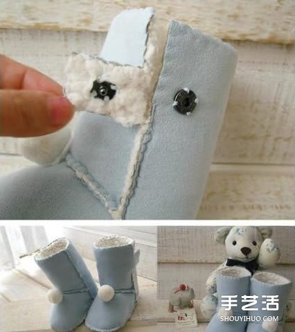 UGG嬰兒雪地靴制作圖解 自制可愛(ài)嬰兒保暖鞋 -  rpnrmr.com