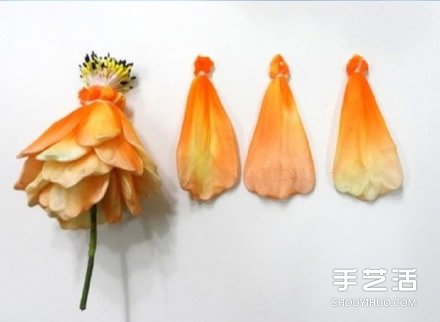 艷麗絲網(wǎng)花制作教程 手工絲襪花盆景DIY圖解 -  rpnrmr.com
