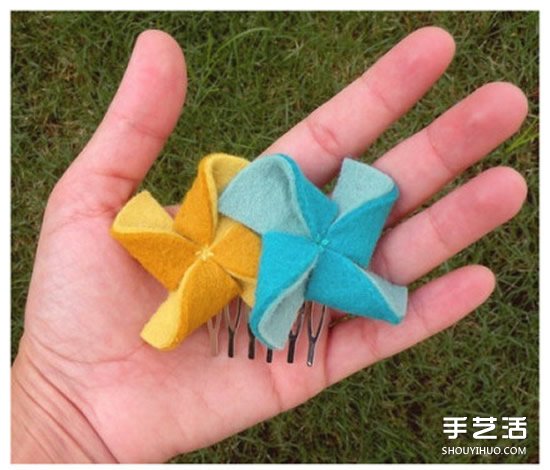 布藝風(fēng)車發(fā)簪制作教程 風(fēng)車發(fā)簪發(fā)飾DIY圖解 -  rpnrmr.com