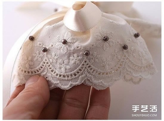 蕾絲布蝴蝶發(fā)卡DIY 蝴蝶發(fā)卡手工制作教程 -  rpnrmr.com
