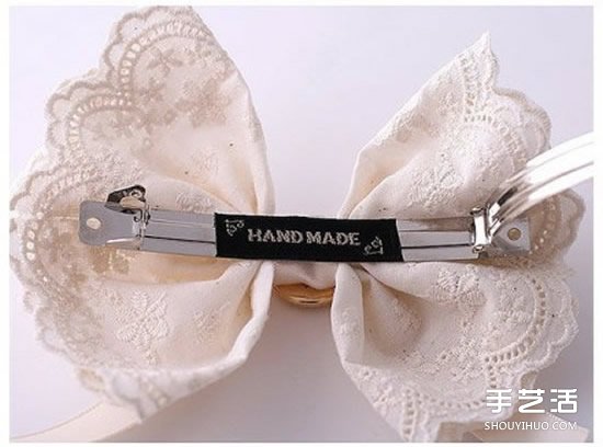 蕾絲布蝴蝶發(fā)卡DIY 蝴蝶發(fā)卡手工制作教程 -  rpnrmr.com