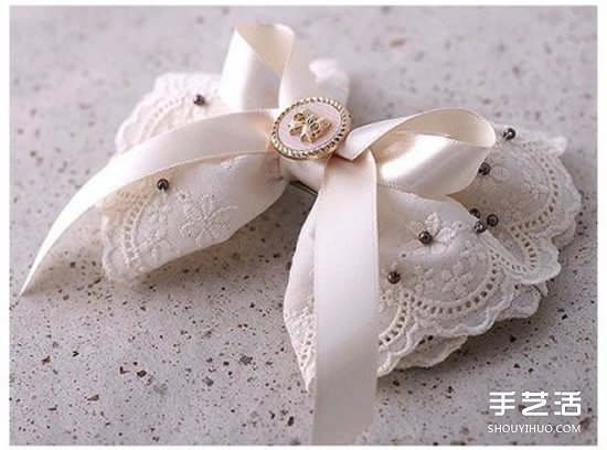蕾絲布蝴蝶發(fā)卡DIY 蝴蝶發(fā)卡手工制作教程 -  rpnrmr.com