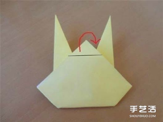簡(jiǎn)單皮卡丘折紙教程 手工皮卡丘的折法圖解 -  rpnrmr.com