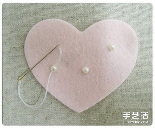 婚禮用漂亮愛心掛飾布藝手工制作圖解教程 -  rpnrmr.com