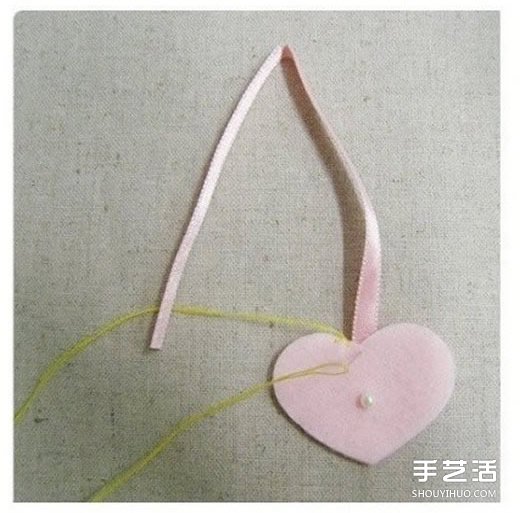 婚禮用漂亮愛心掛飾布藝手工制作圖解教程 -  rpnrmr.com