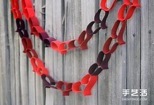 簡(jiǎn)單節(jié)日掛飾布藝制作 愛(ài)心組合布藝掛飾DIY -  rpnrmr.com