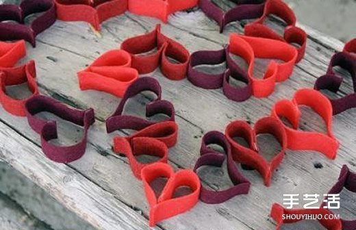 簡(jiǎn)單節(jié)日掛飾布藝制作 愛(ài)心組合布藝掛飾DIY -  rpnrmr.com