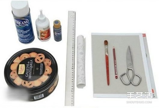 鐵盒子廢物利用DIY手工制作儲物收納盒的方法 -  rpnrmr.com