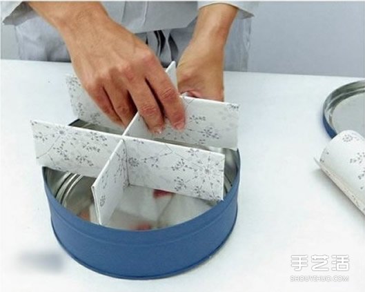 鐵盒子廢物利用DIY手工制作儲物收納盒的方法 -  rpnrmr.com