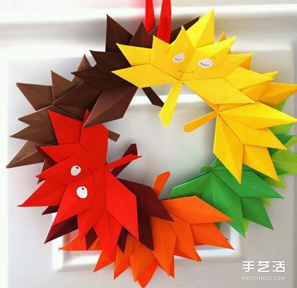 如何手工折紙楓葉 幼兒折紙楓葉的折法圖解 -  rpnrmr.com