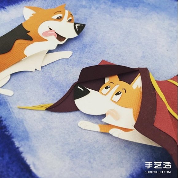 紙雕藝術(shù)：利用剪紙加拼貼制作可愛的卡通圖案 -  rpnrmr.com
