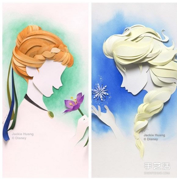 紙雕藝術(shù)：利用剪紙加拼貼制作可愛的卡通圖案 -  rpnrmr.com