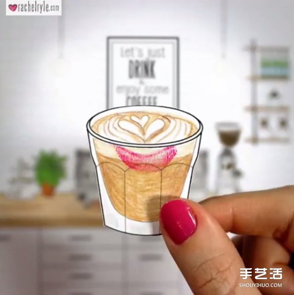 自制插畫和拼貼 手繪風動畫教你泡出完美拿鐵 -  rpnrmr.com