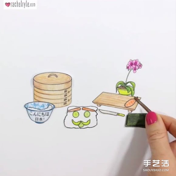 自制插畫和拼貼 手繪風動畫教你泡出完美拿鐵 -  rpnrmr.com