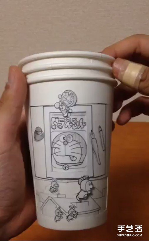 紙杯DIY超牛動(dòng)畫(huà) 跟著大雄一起搭上時(shí)光機(jī)吧 -  rpnrmr.com