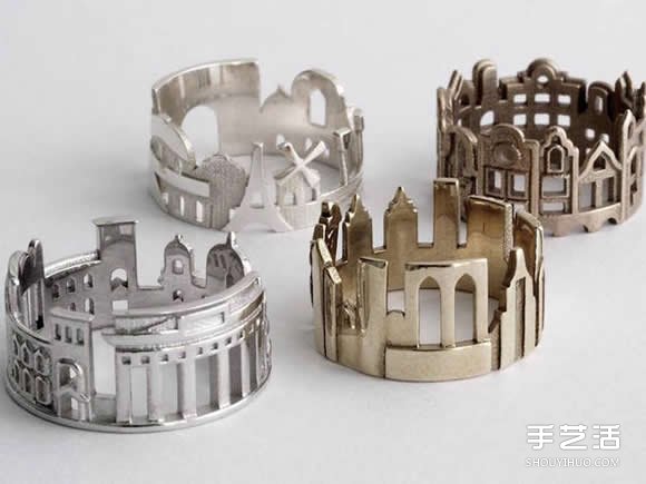 純手工制作戒指 一手掌握世界各地的建筑之美 -  rpnrmr.com