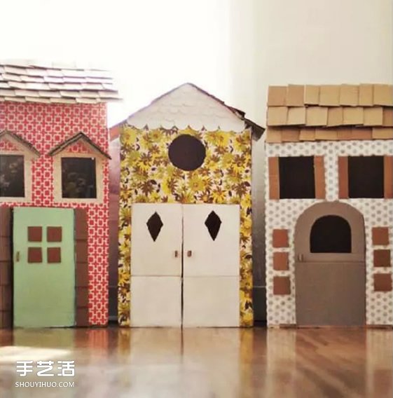 廢舊紙箱制作房子的方法 兒童玩具小屋DIY教程 -  rpnrmr.com