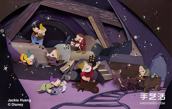夢幻紙雕作品 讓迪士尼人物從書本上活了起來 -  rpnrmr.com