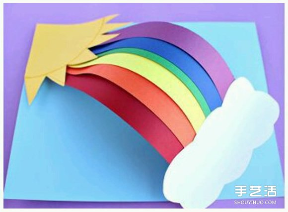 彩虹賀卡手工制作 適合兒童的彩虹卡片DIY -  rpnrmr.com