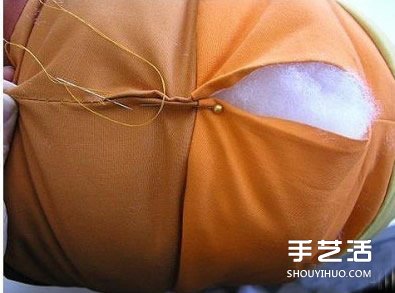 自制南瓜坐墊的方法 南瓜坐墊布藝手工制作 -  rpnrmr.com