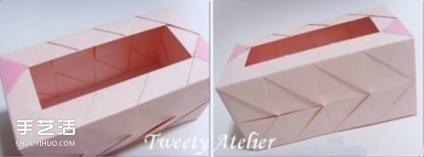 餐巾紙盒DIY制作教程 漂亮抽紙盒的折法圖解 -  rpnrmr.com