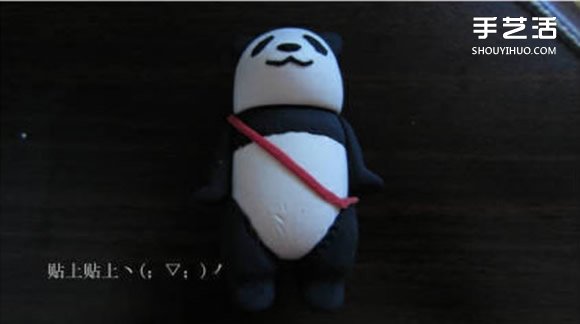 超輕粘土大熊貓DIY手工制作圖解教程 -  rpnrmr.com