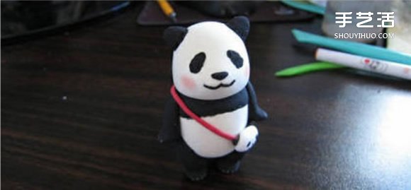 超輕粘土大熊貓DIY手工制作圖解教程 -  rpnrmr.com