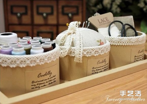 透明膠帶紙筒廢物利用 DIY制作漂亮的收納盒 -  rpnrmr.com