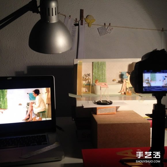 紙藝和水彩畫DIY電影場景 可愛又精致的小世界 -  rpnrmr.com
