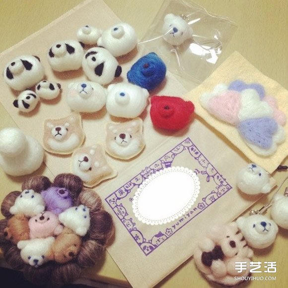 這是羊毛氈作品？還以為是北極熊造型湯圓呢~ -  rpnrmr.com