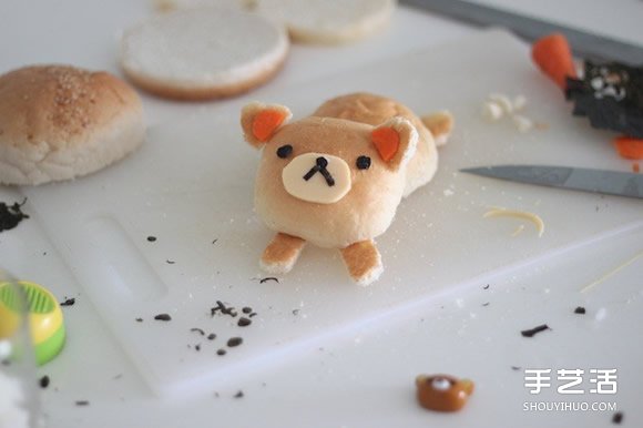神可愛(ài)懶熊漢堡的做法 我怎么舍得吃你呀~ -  rpnrmr.com