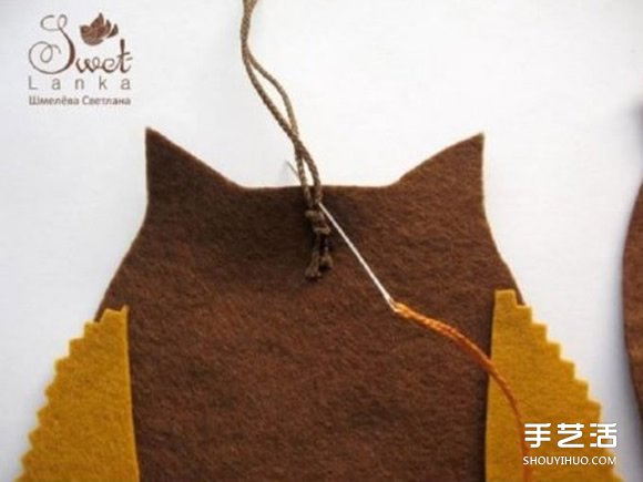 不織布貓頭鷹掛件DIY 貓頭鷹掛飾布藝制作教程 -  rpnrmr.com