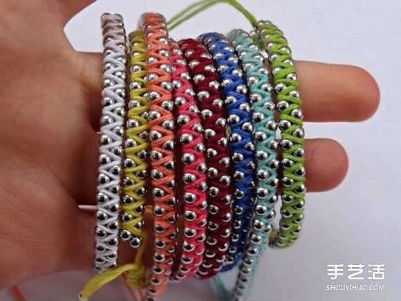 編織繩纏繞上金屬珠串 DIY混搭出你的專屬手鏈 -  rpnrmr.com