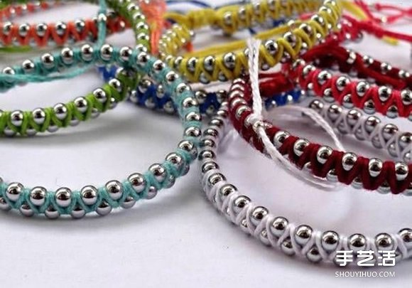 編織繩纏繞上金屬珠串 DIY混搭出你的專屬手鏈 -  rpnrmr.com