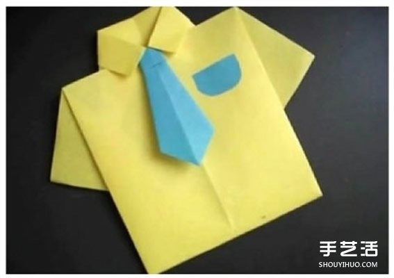 配領(lǐng)帶的短袖襯衫折紙 短袖襯衫和領(lǐng)帶的折法 -  rpnrmr.com