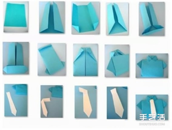 配領(lǐng)帶的短袖襯衫折紙 短袖襯衫和領(lǐng)帶的折法 -  rpnrmr.com
