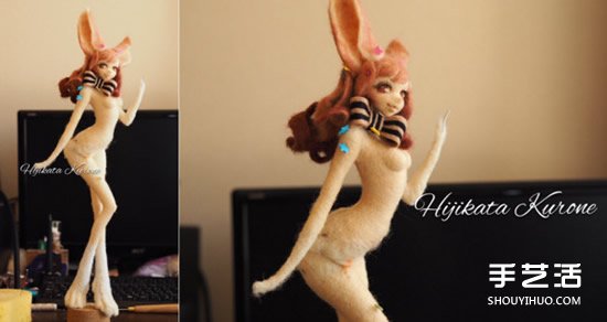 羊毛氈美少女玩偶 工程浩大的擬真玩偶作品 -  rpnrmr.com